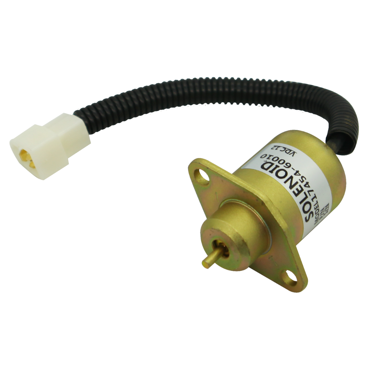 Assemblage de solénoïde de carburant 16616-60010 12V pour Kubota