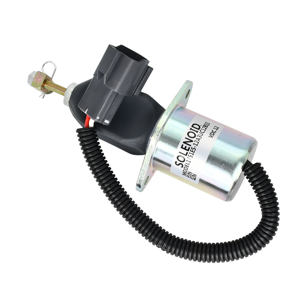 Solénoïde d'arrêt de carburant 1751ES-12A3UC12B1S 12V pour Yanmar pour Kubota