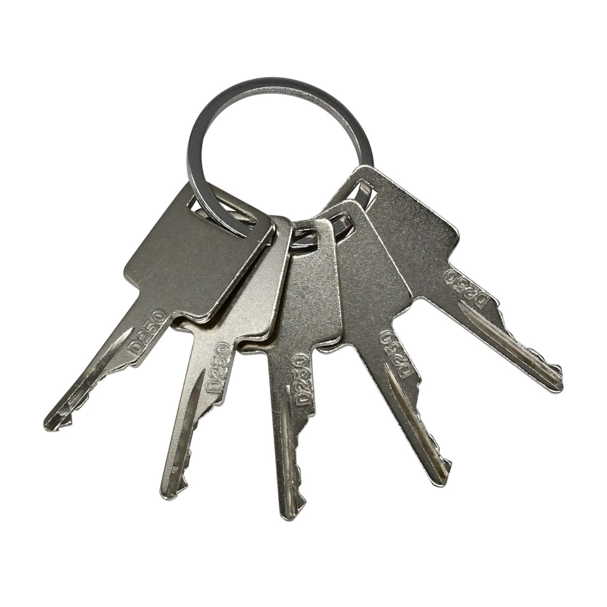 5 clés de contact D250 pour Case