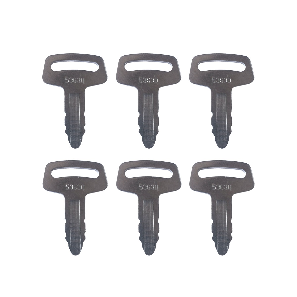 Clés d'allumage 6 pièces RC101-53630 pour Kubota