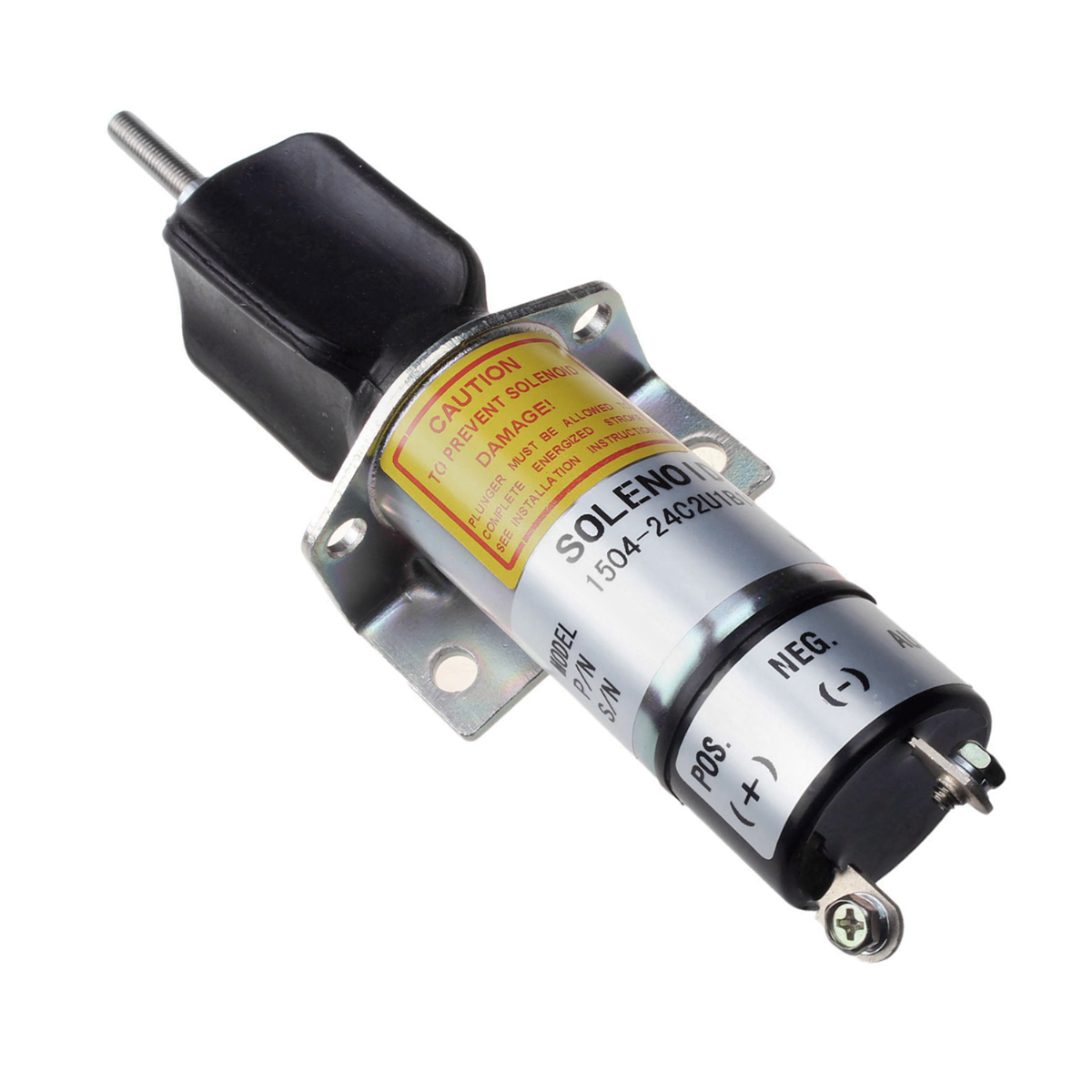 Solénoïde d'arrêt de carburant 24 V 2 bornes 1504-24C2U1B1S1 pour Woodward pour Kubota