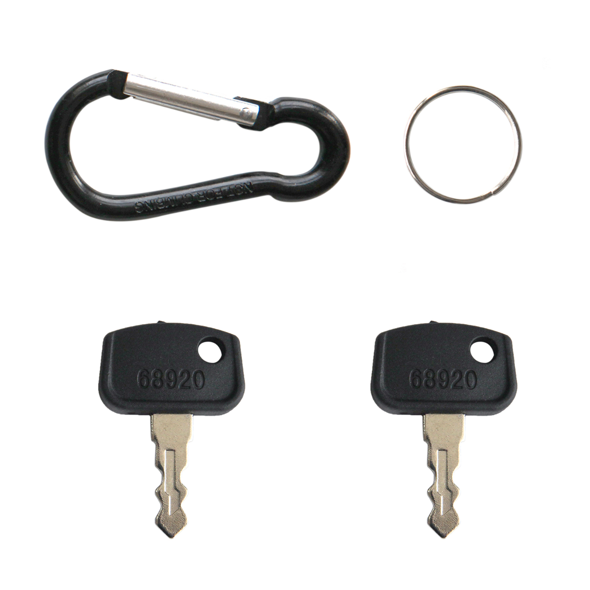 Clés d'allumage 2 pièces avec anneau mousqueton PL501-68920 pour Kubota