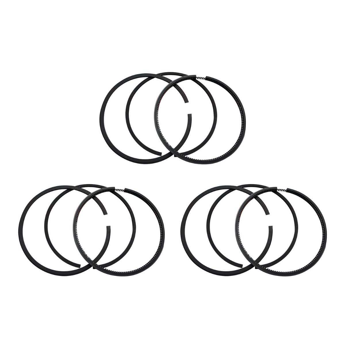 Jeu de segments de piston 3 pièces 1G460-21050 pour Kubota