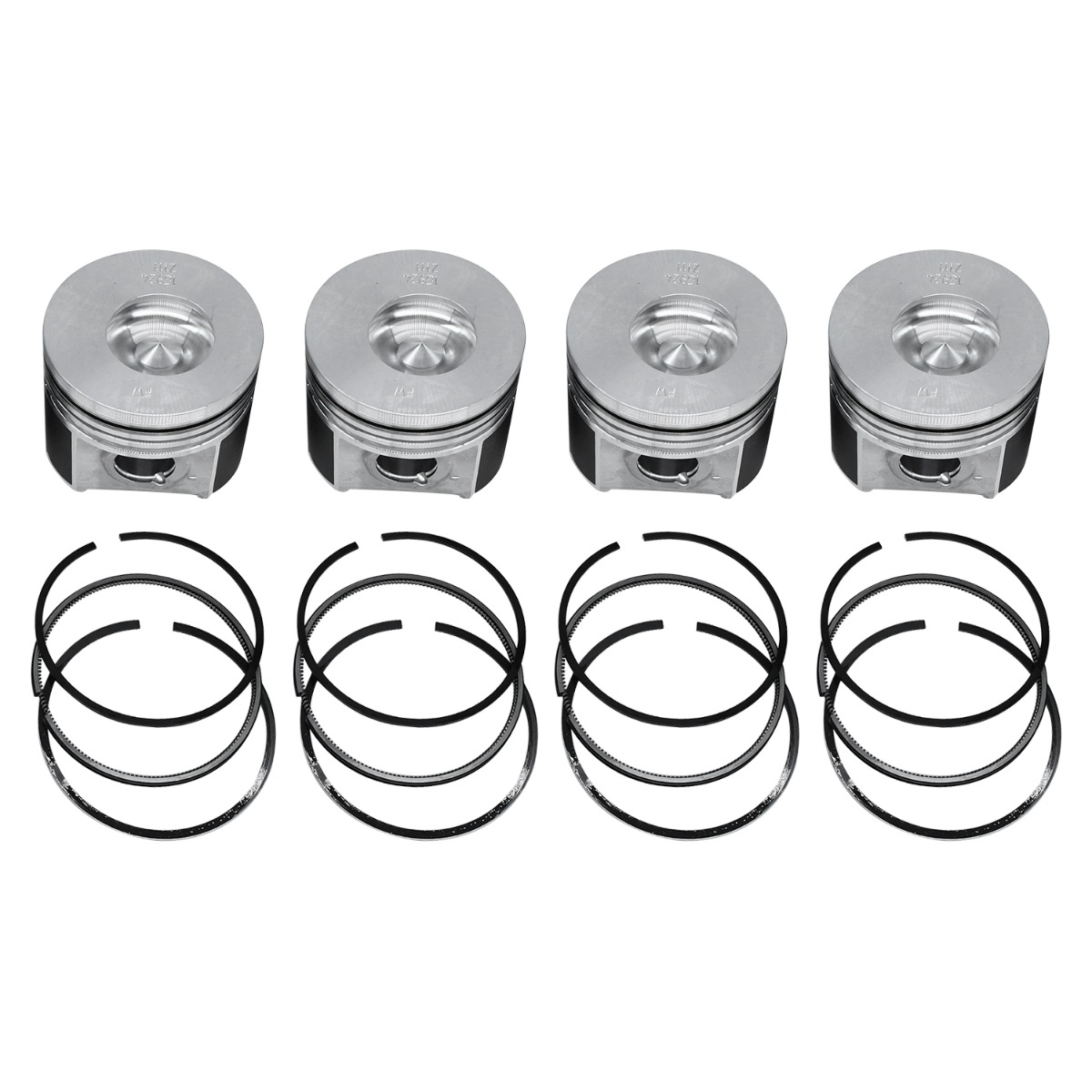 4 ensembles de piston et de segment de piston 1G924-2105-2 pour Kubota