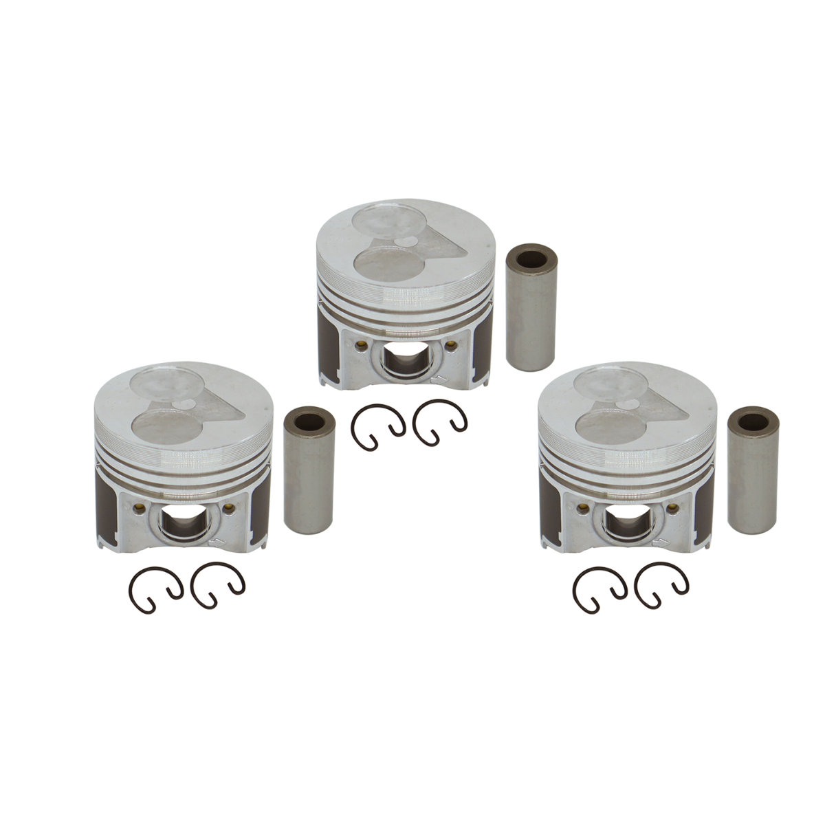 Jeu de pistons 3 pièces 67mm taille STD pour Kubota pour Thomas