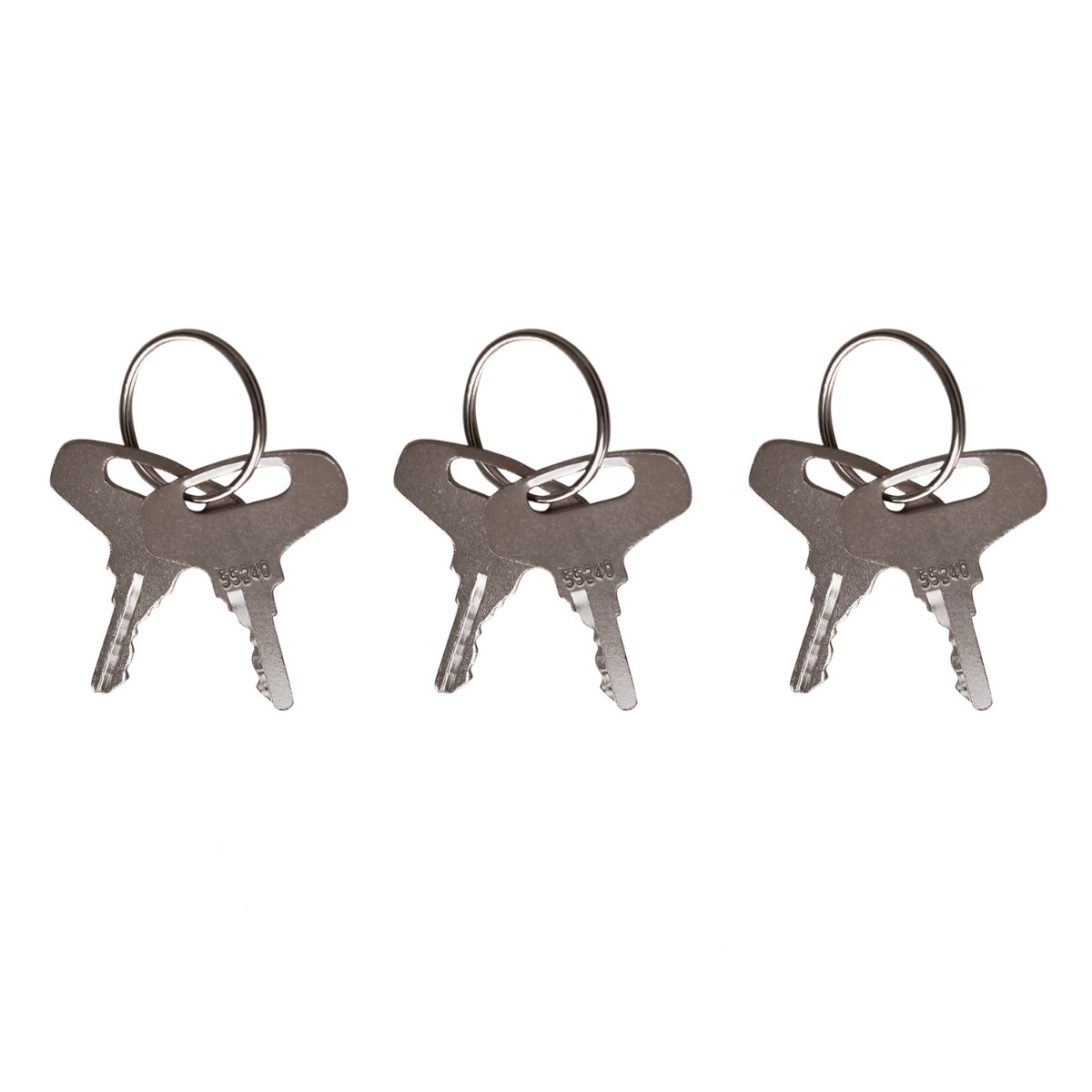 Clés d'allumage 66711-55240-AM 6 pièces pour Broce pour Kubota pour Gehl pour Komatsu pour Ingersoll Rand pour Cub Cadet