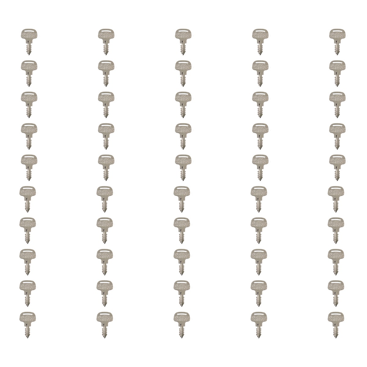 Clés de démarrage d'allumage 50 pièces 18510-63720 pour Kubota