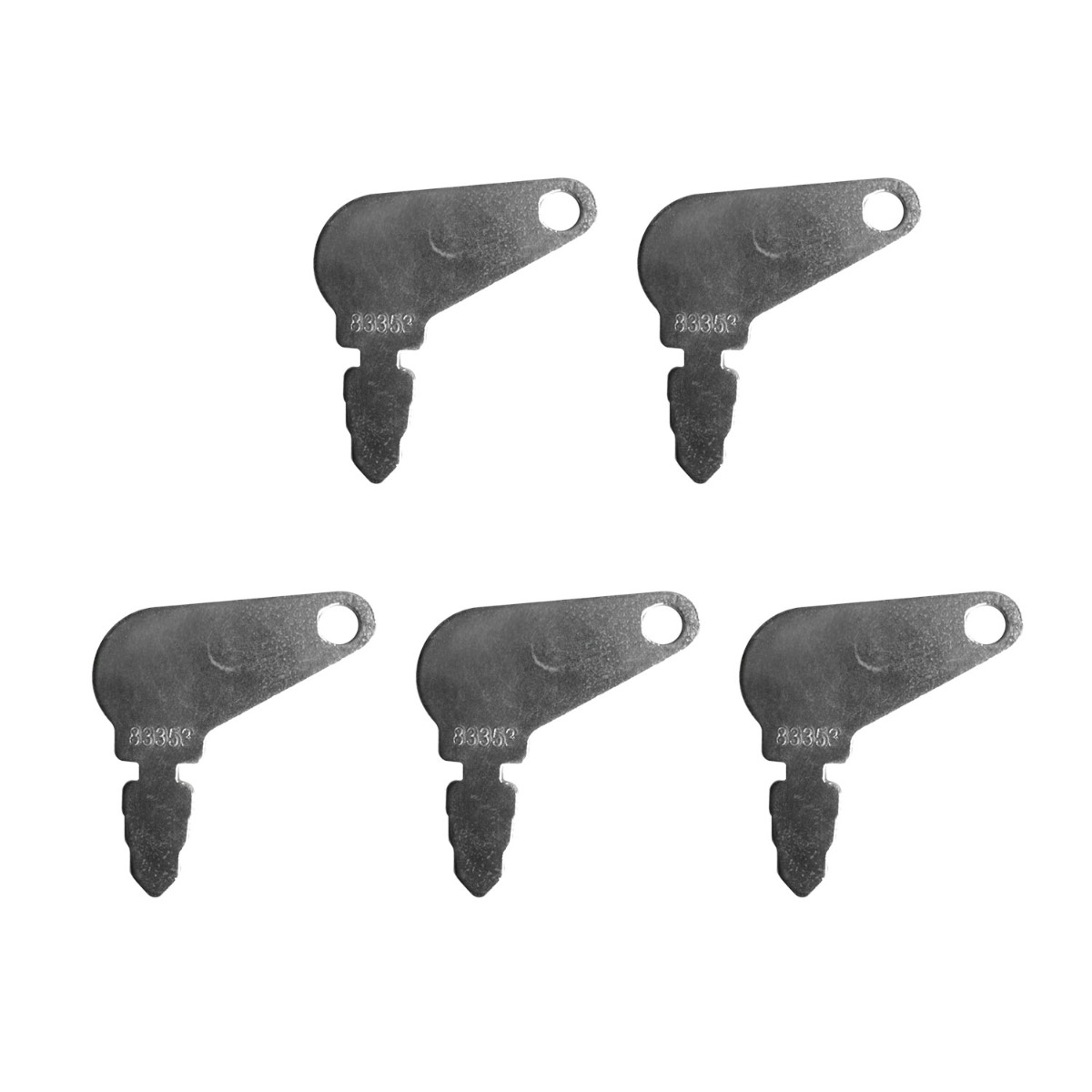 Clés de contact 83353 5 pièces pour Case IH