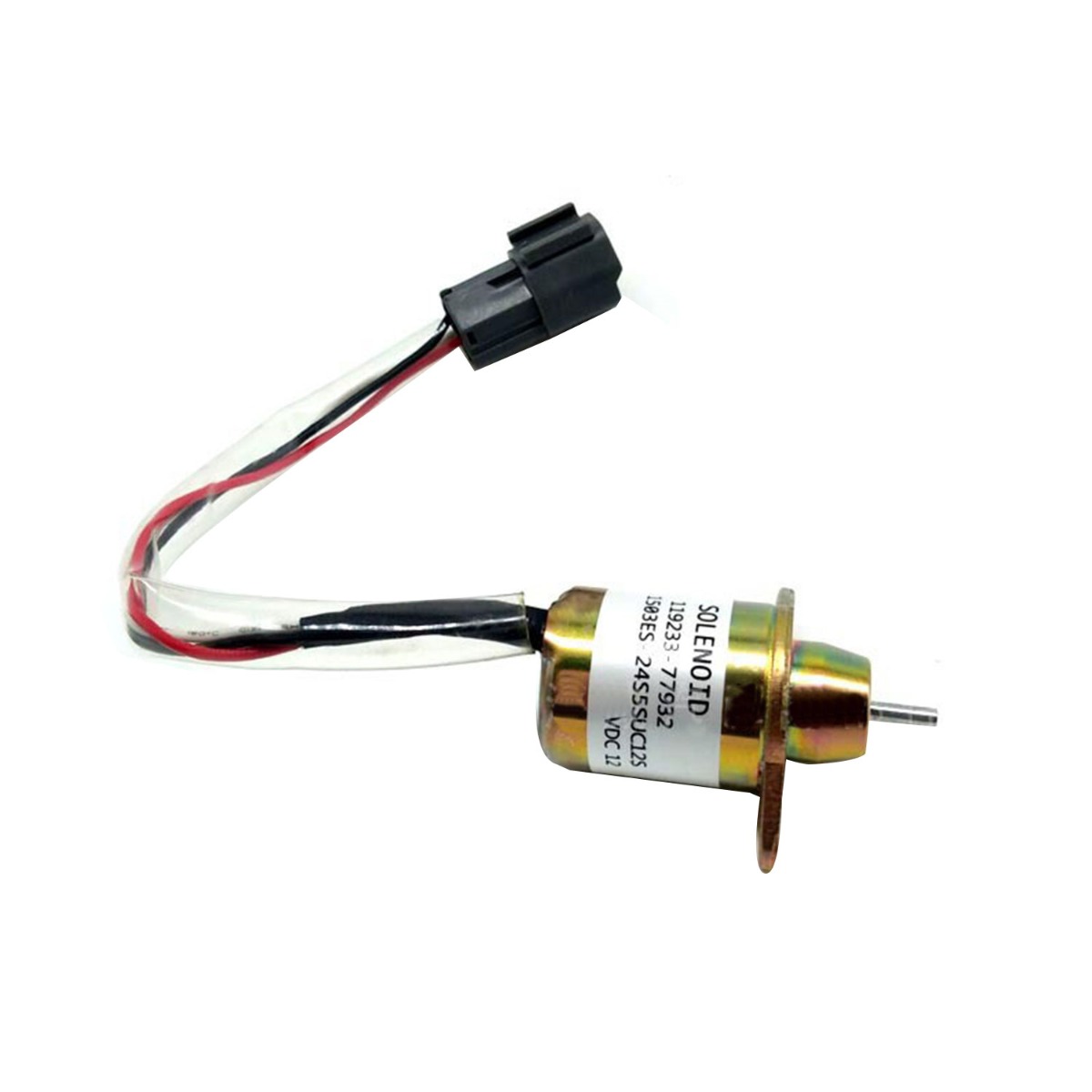 Solénoïde d'arrêt de carburant 119233-77931 12V pour Yanmar
