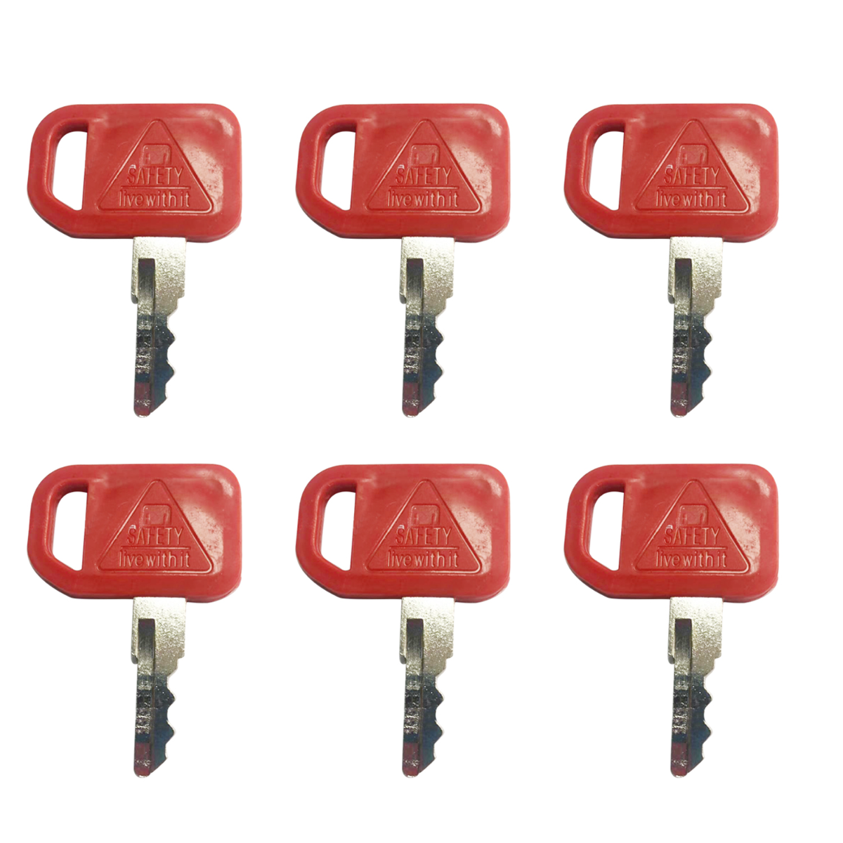 Clé d'allumage ELI80-0138 6 pièces pour Hitachi pour John Deere pour Fiat pour étui pour New Holland