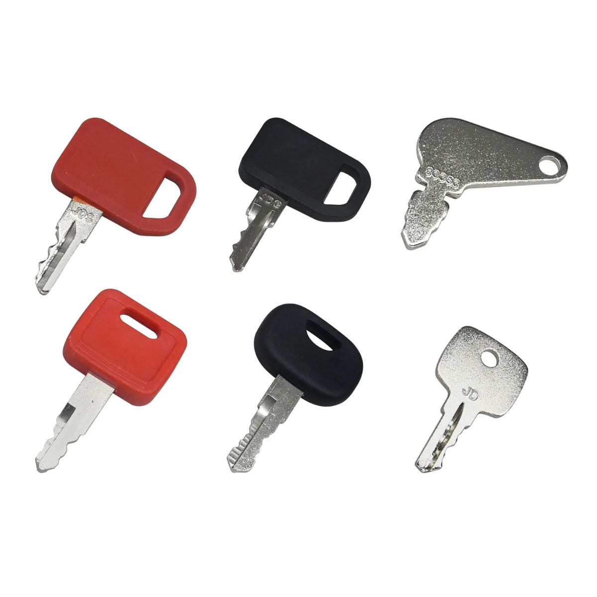 Clé de contact R45361 6 pièces pour John Deere pour étui