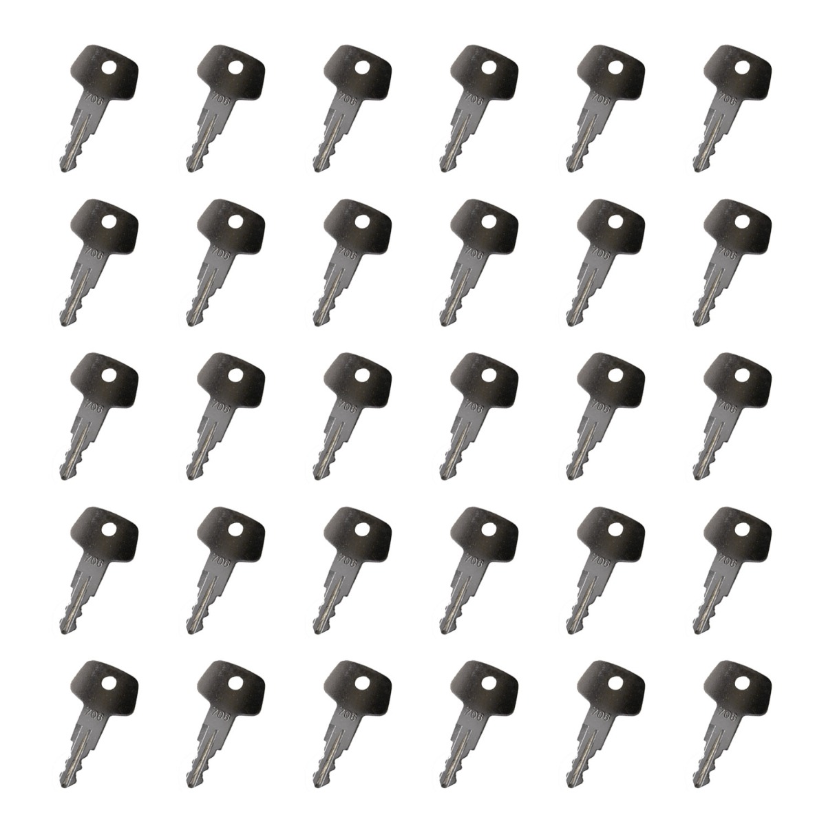 Lot de 30 clés de contact pour équipement lourd de construction industrielle 706 pour Liebherr