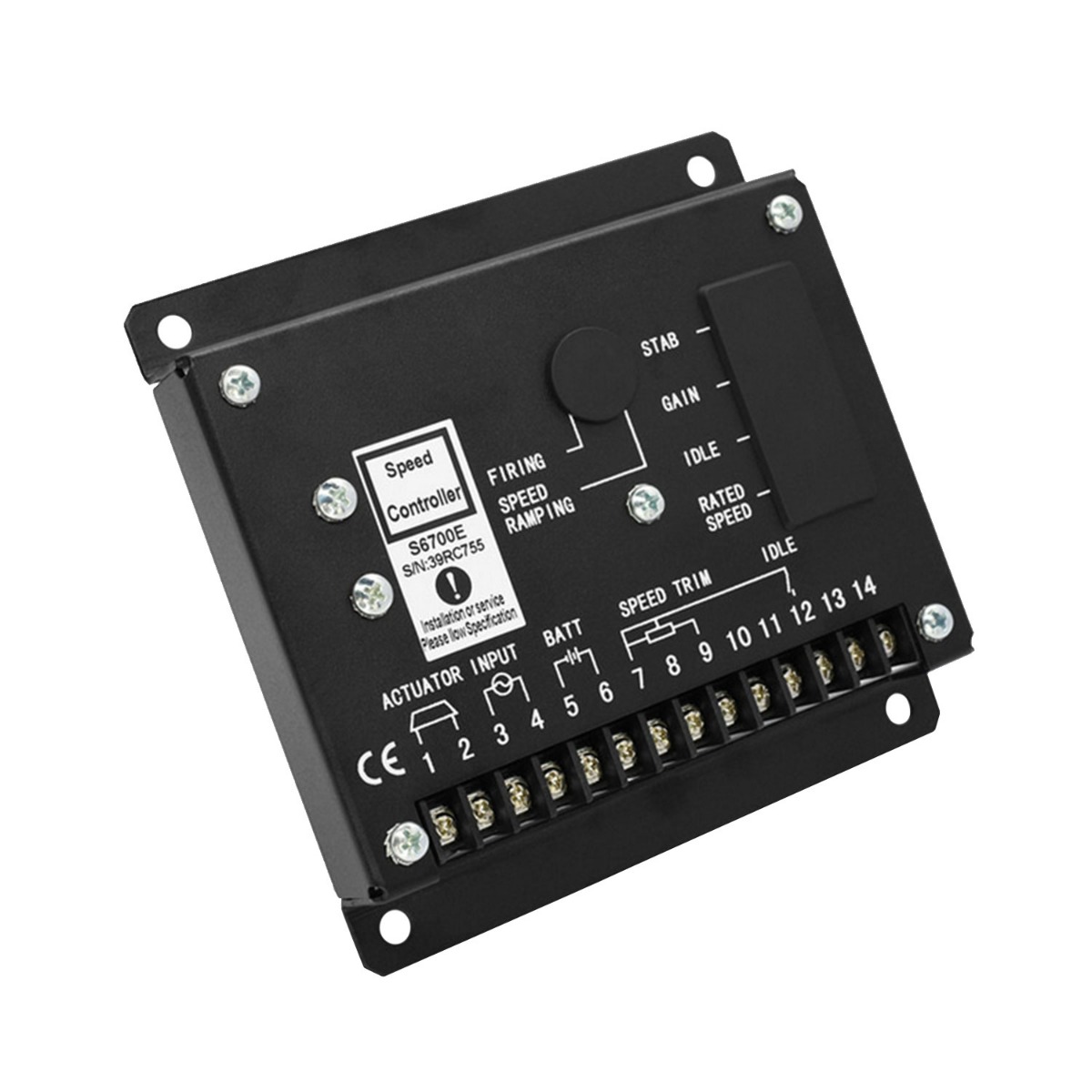 Contrôleur de régulateur de moteur d'unité de contrôle de vitesse 24V S6700E pour groupe électrogène