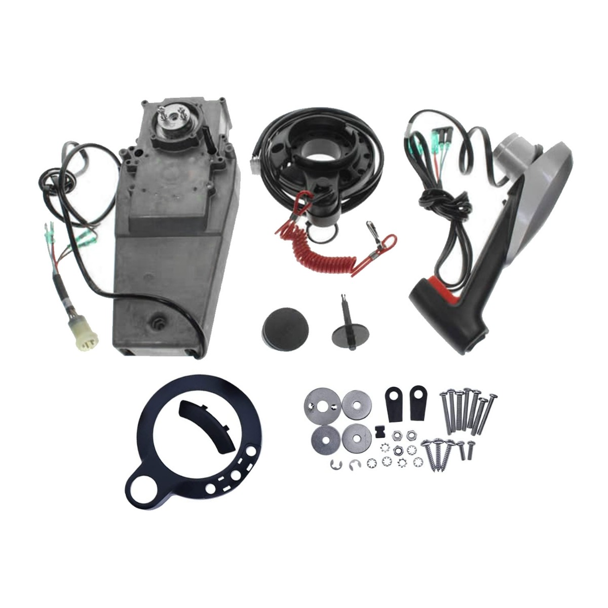 Boîtier de commande aligné à droite avec interrupteur d'arrêt 6X3-48206-10-00 pour Yamaha