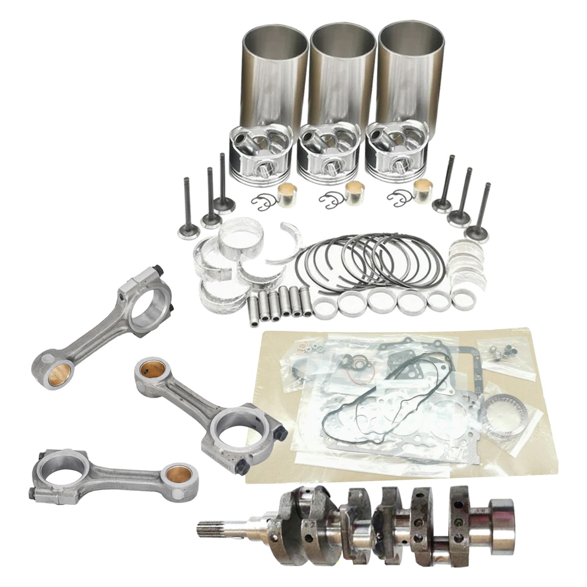 Kit de reconstruction révisé et bielles et Vilebrequins 3 de Pour Kubota