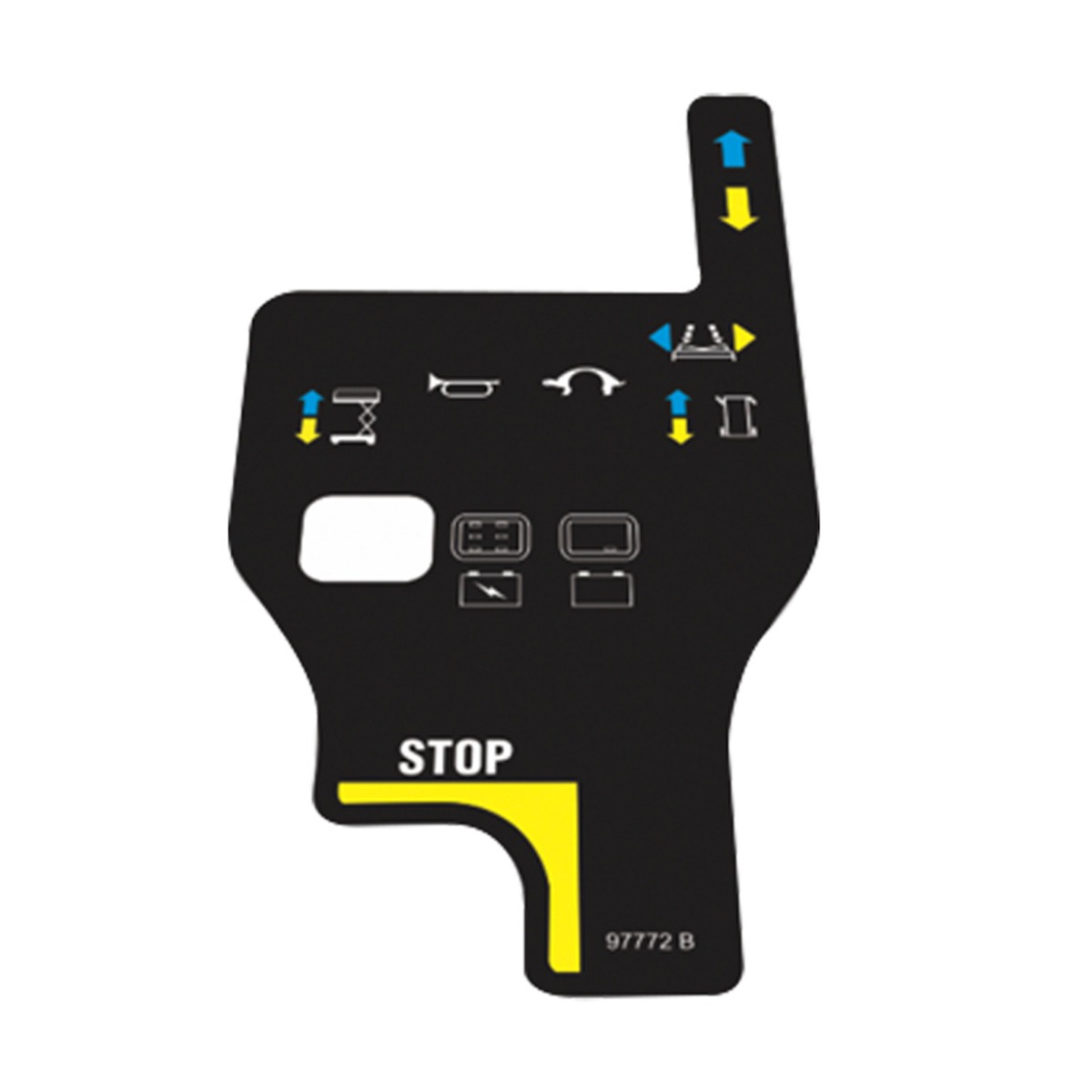 Boîte de contrôle de lecture Autocollant de superposition 97772 pour Genie