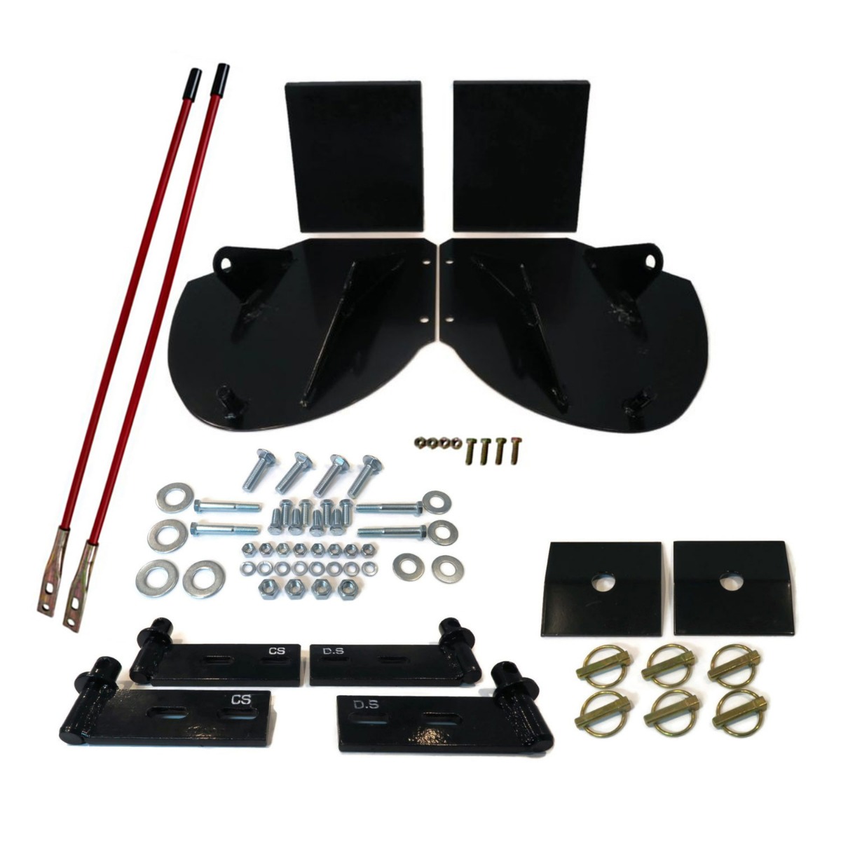 PW-22 36" Pro-Wing Kit d'extension de lame Orange fluorescent Kit de guidage de lame 1308110 pour chasse-neige