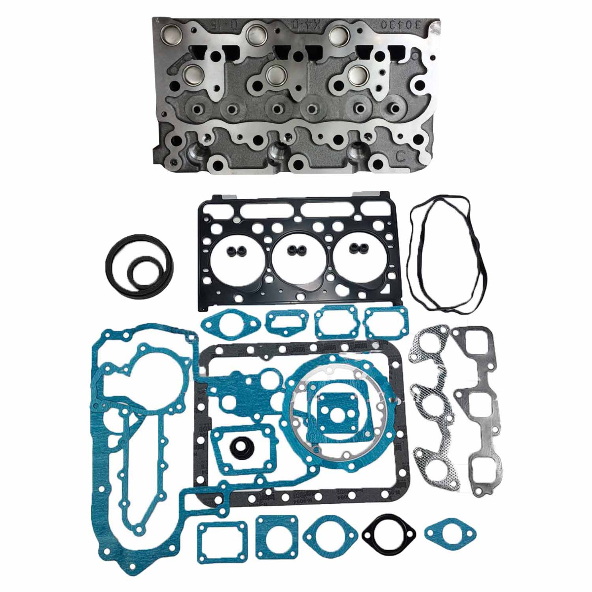 Culasse et jeu de joints complet 16467-03310 pour Kubota