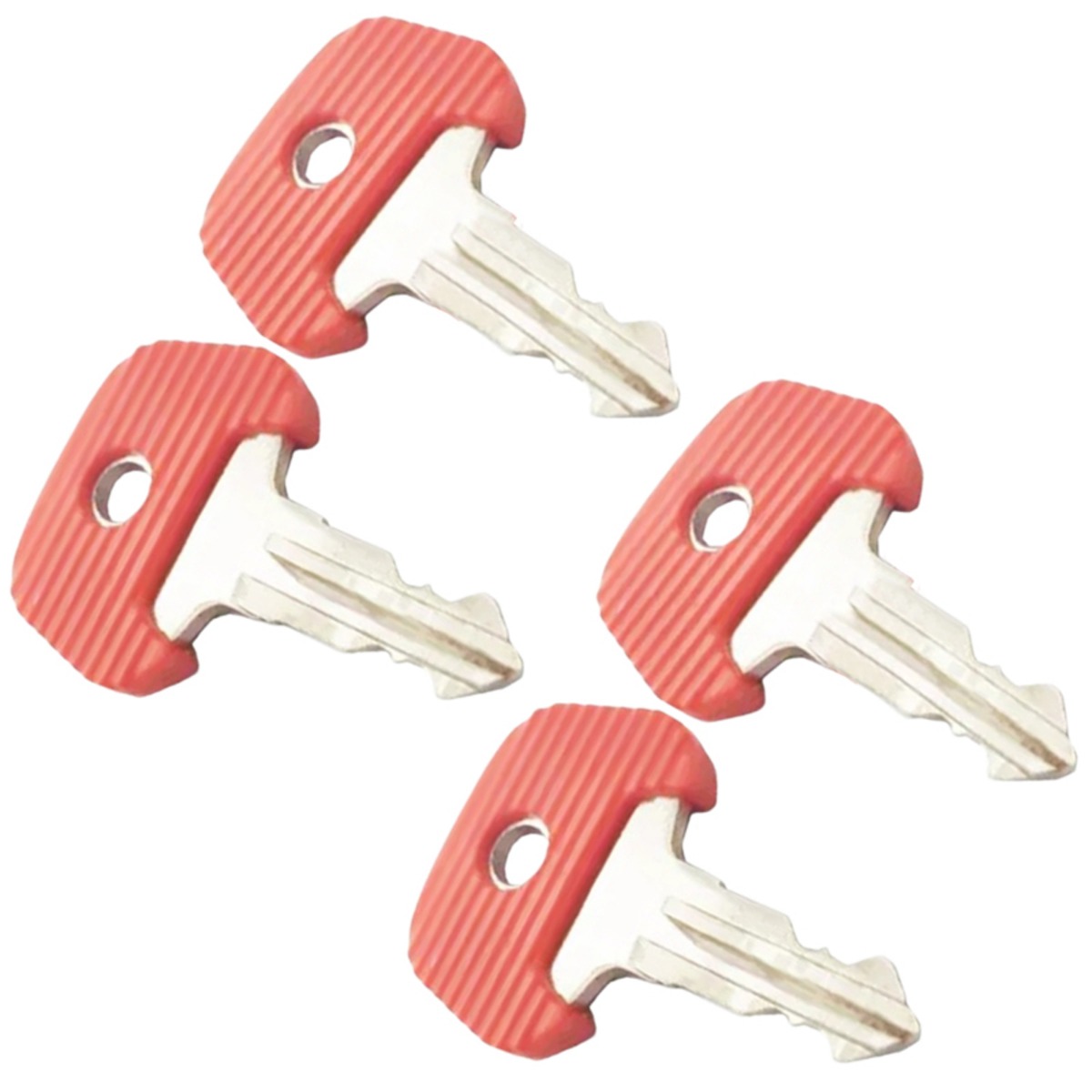 4 x Clés de Contact Rouge 26906870 pour Komatsu