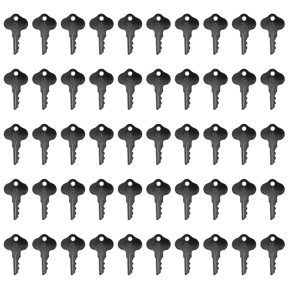 50Pcs 13 Clés de contact pour Bobcat