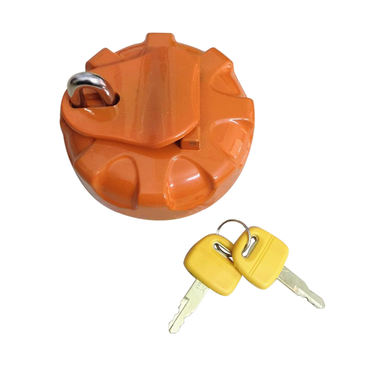 Bouchon de réservoir de carburant Couvercle de réservoir de carburant avec 2 clés pour Hitachi