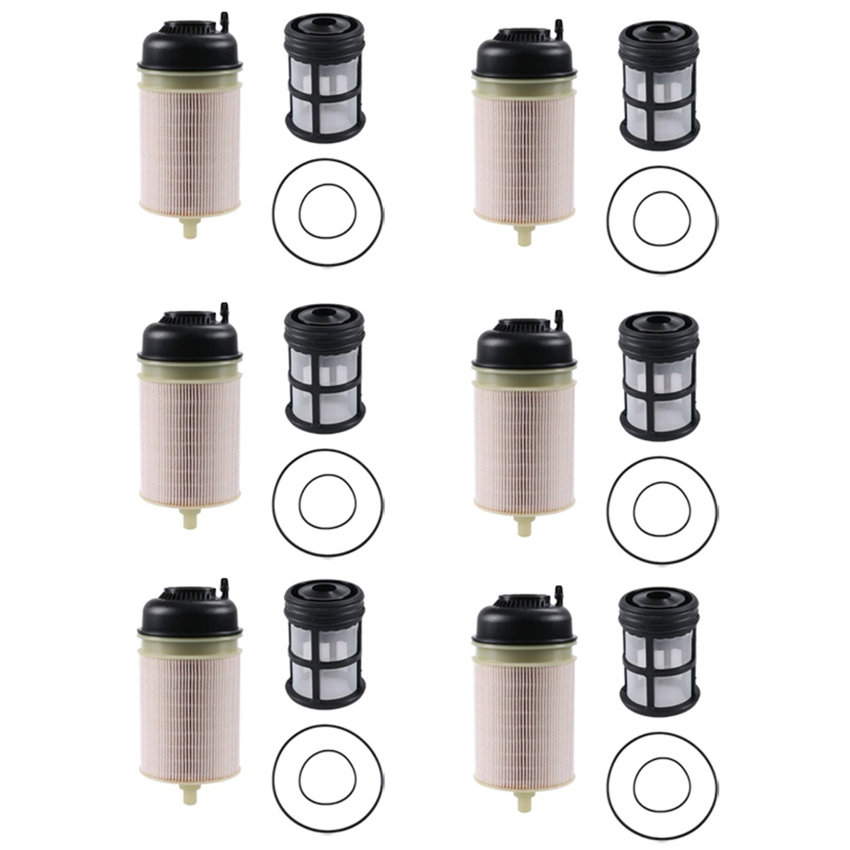 6 pièces élément de filtre à carburant PF9908 pour Detroit