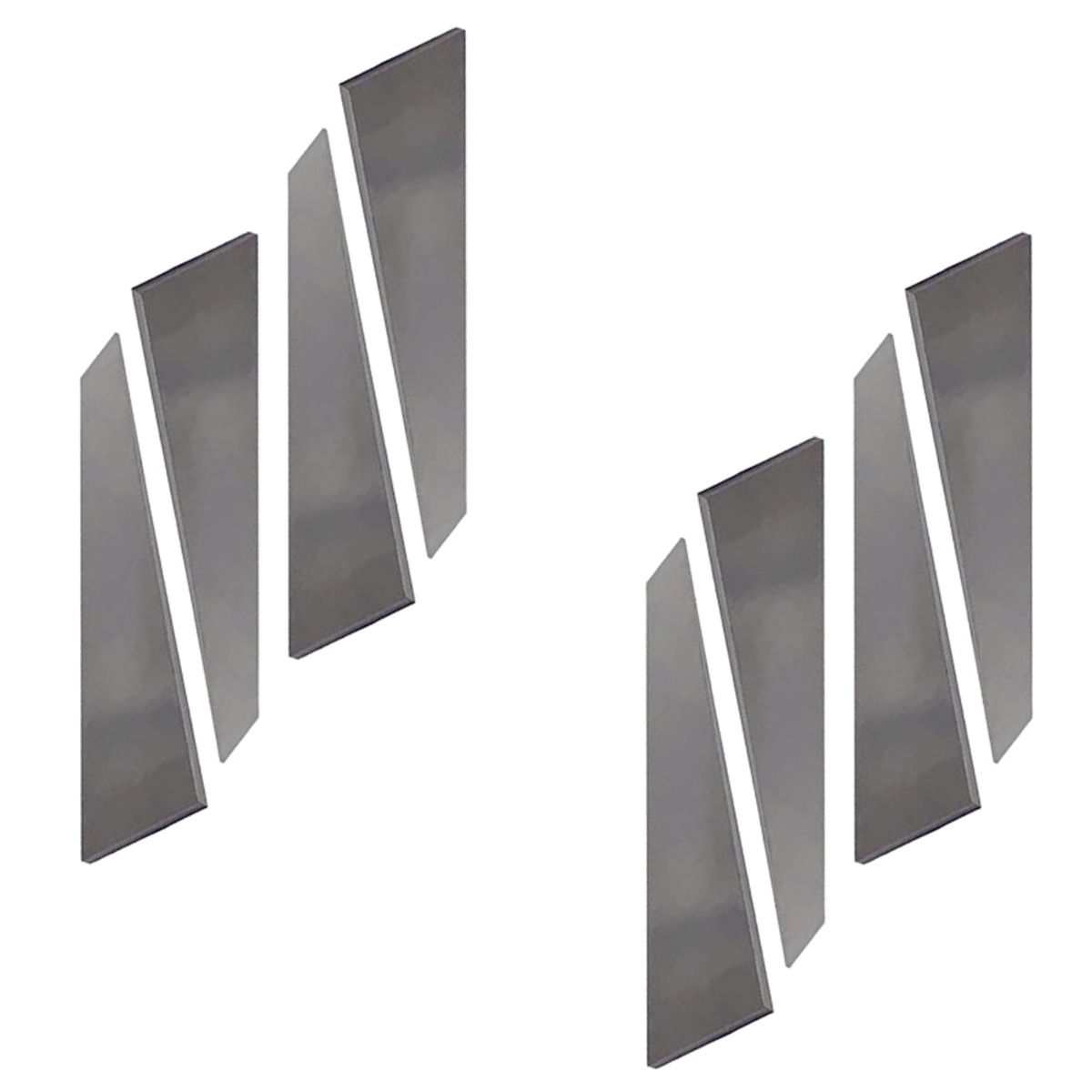 Stock plat en acier 8 pièces 1095 pour la fabrication de couteaux