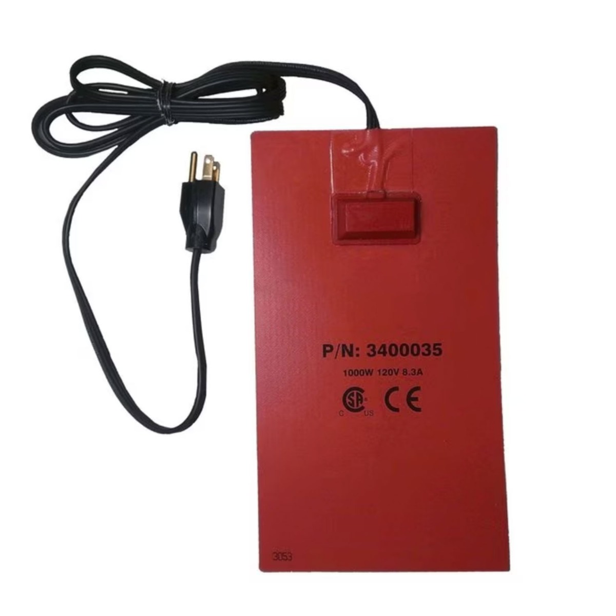 120V Coussin chauffant en silicone 1000 Watt 8,3 Amp 3400035 pour huile moteur