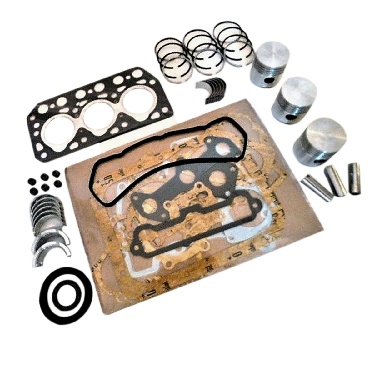 Joint d'étanchéité piston roulement rondelle jeu pour Kubota