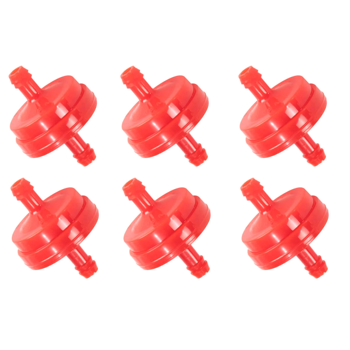 Lot de 6 filtres à essence 1/4" inline 75 microns 298090 pour Briggs & Stratton