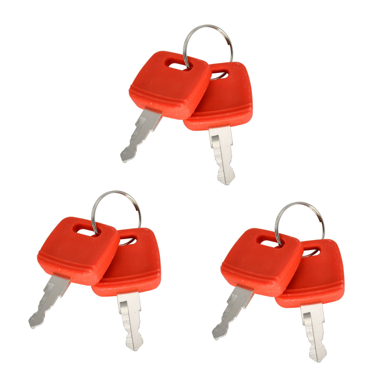6 PCS Clé d'allumage pour équipement lourd RE71557 pour John Deere