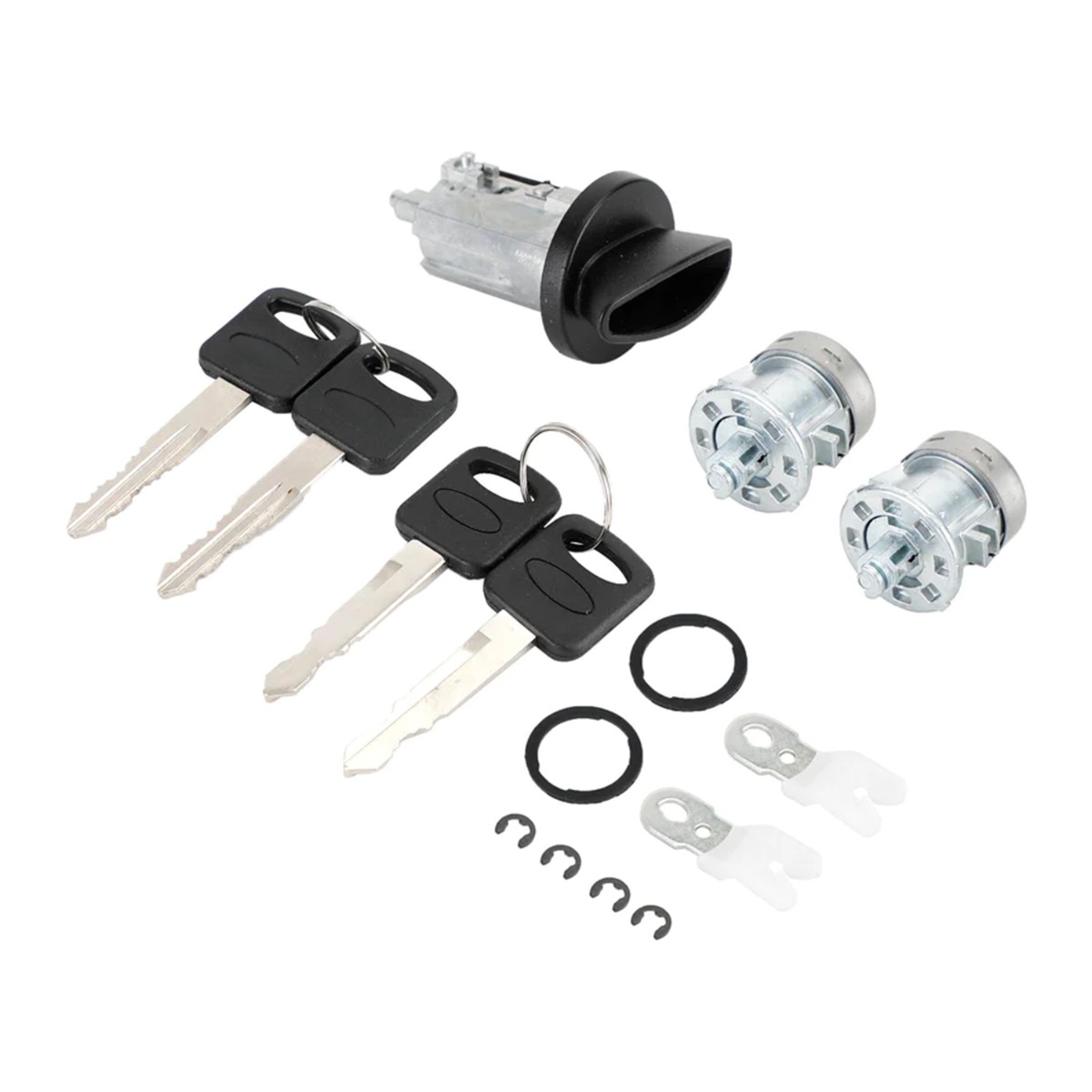 Kit de clé de cylindre de serrure de porte de commutateur d'allumage 703362 pour Ford