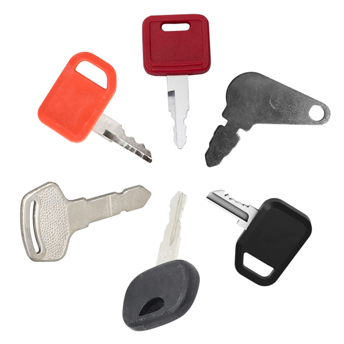 6 PCS clés pour équipement lourd T194969 AT147803 4286465 H800 pour John Deere pour Hitachi pour Bobcat pour Genie pour Gehl