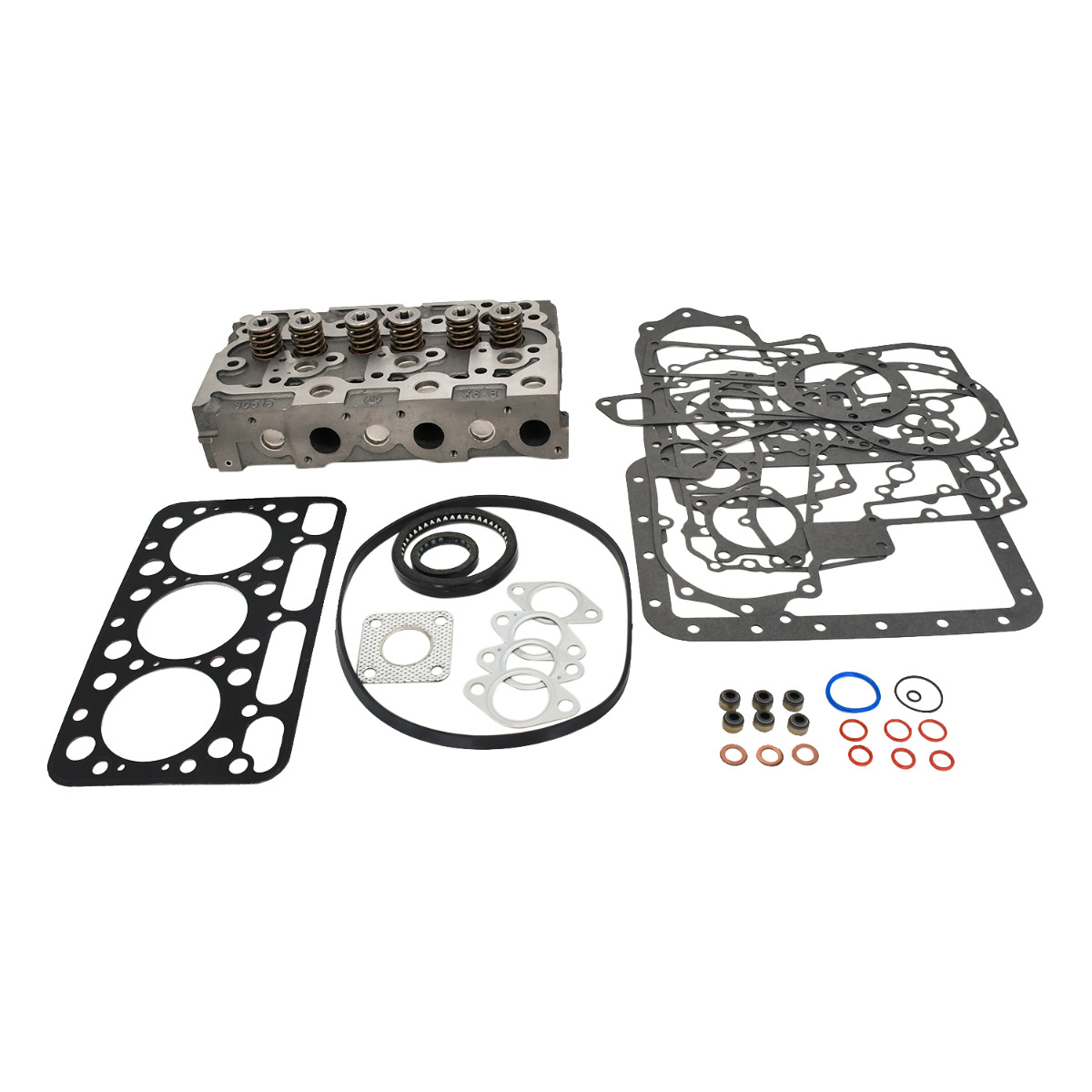 Culasse avec soupapes et jeu de joints complet 15521-03044 1552103044 15521-03040 1552103040 pour Kubota