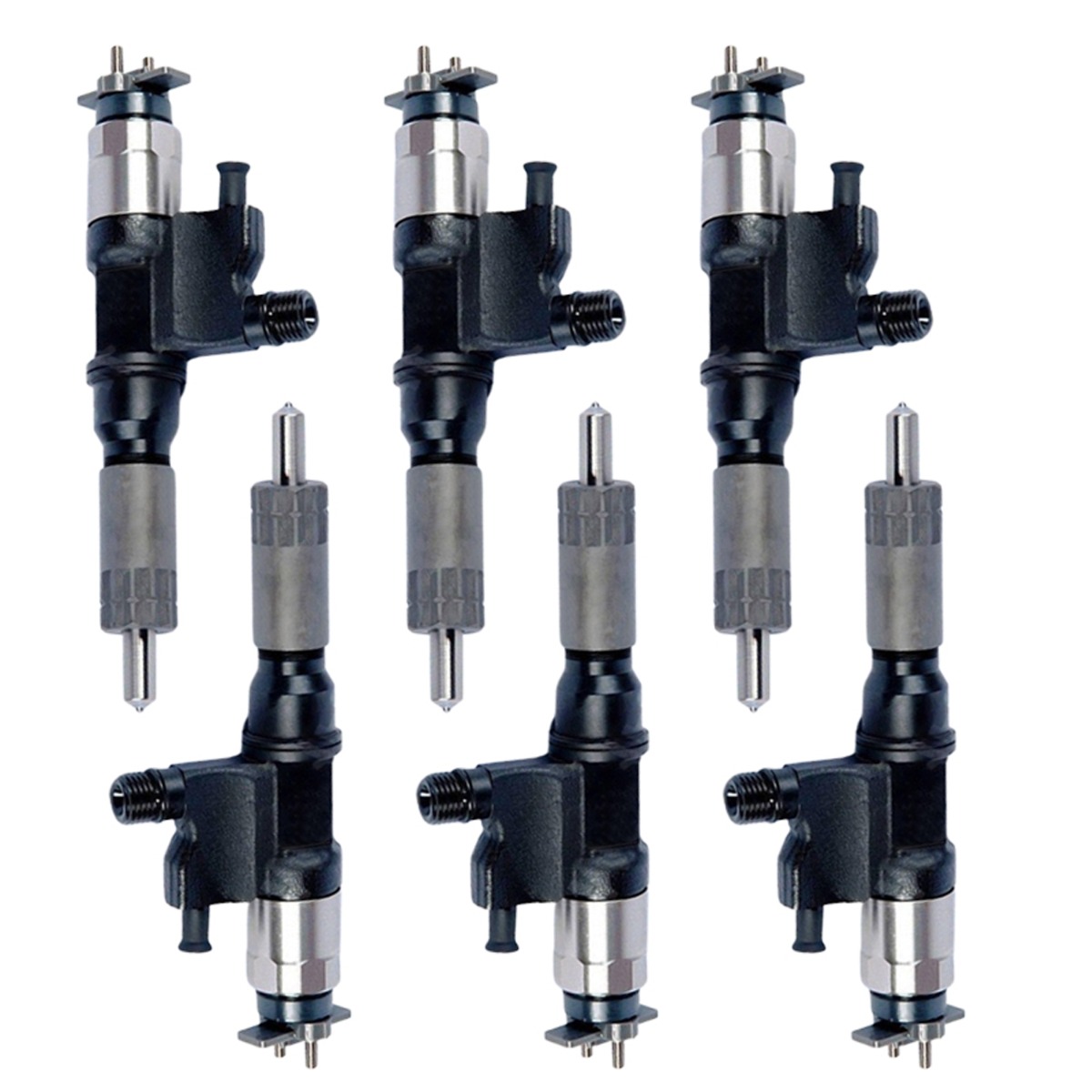 6 pièces Injecteur de carburant 23670-E0540 pour Hino