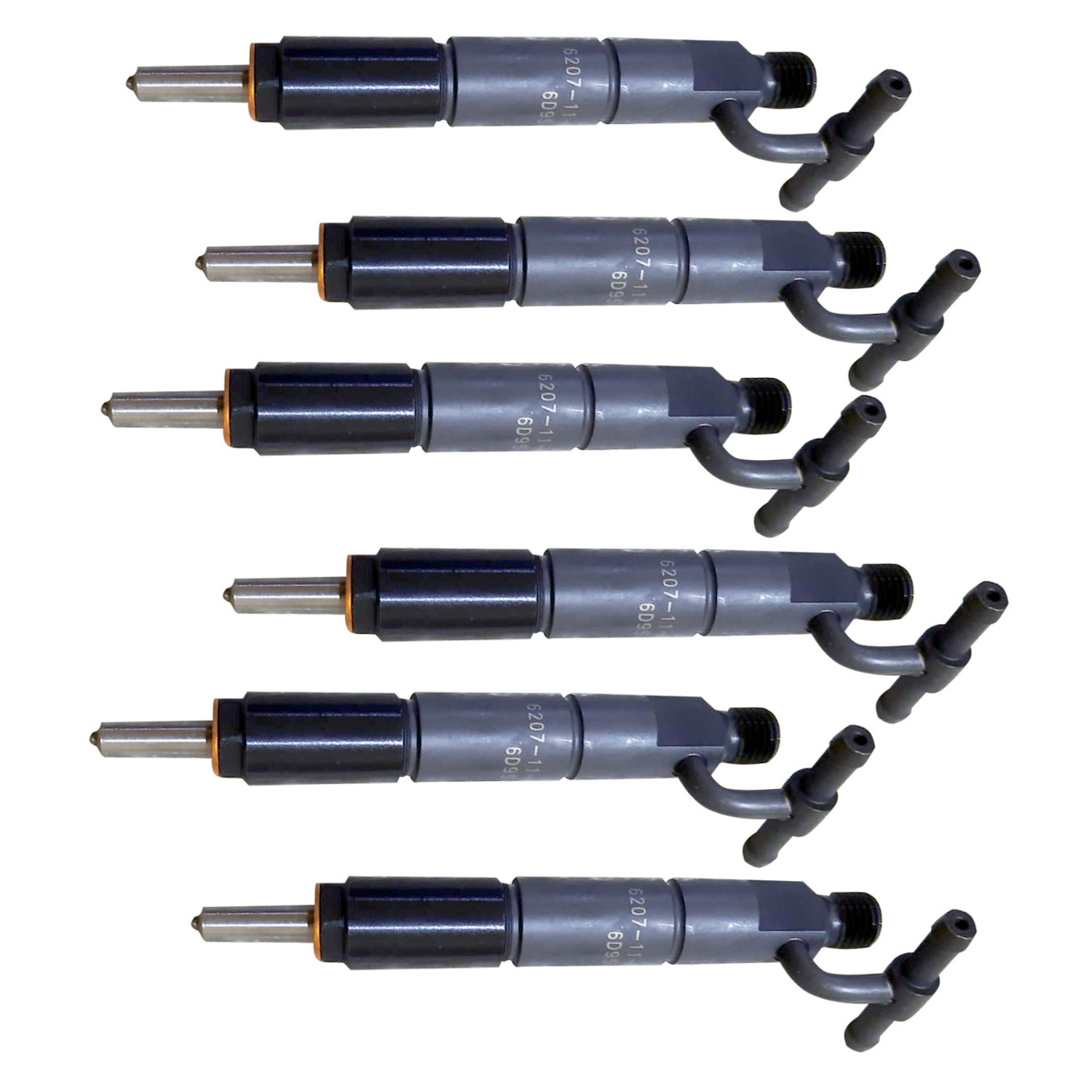 Valve d'injection 6 pièces 6207-11-3100 pour Komatsu