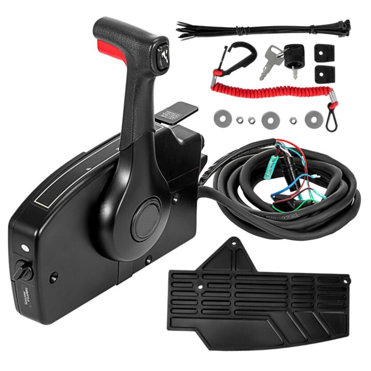 Boîtier de commande à distance pour moteur de bateau avec 8 Pin Pull to Open 20 FT 881170A20 For Mercury