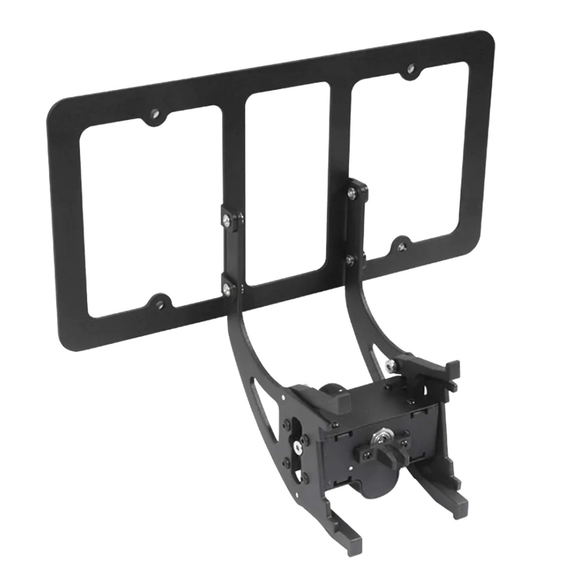Kit d'installation de support de plaque d'immatriculation avant sans perçage Support de plaque d'immatriculation avec fonction antivol Sans adhésif Sans perçage Pour Tesla Model 3 2017-2023