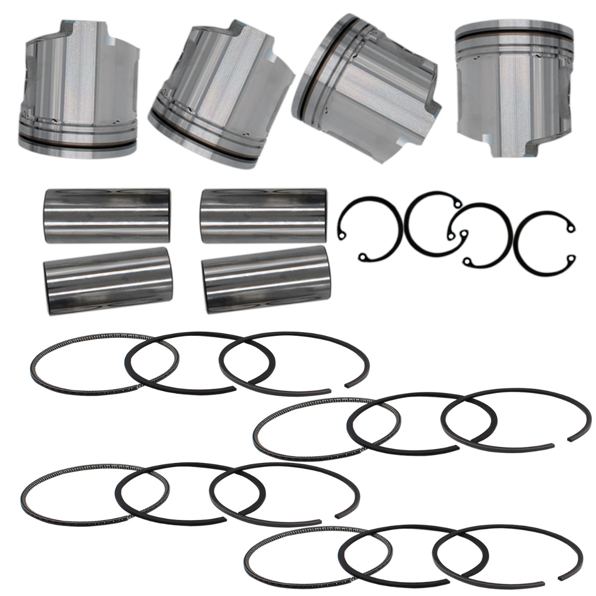 Kit de pistons YM123900-22080 pour Yanmar