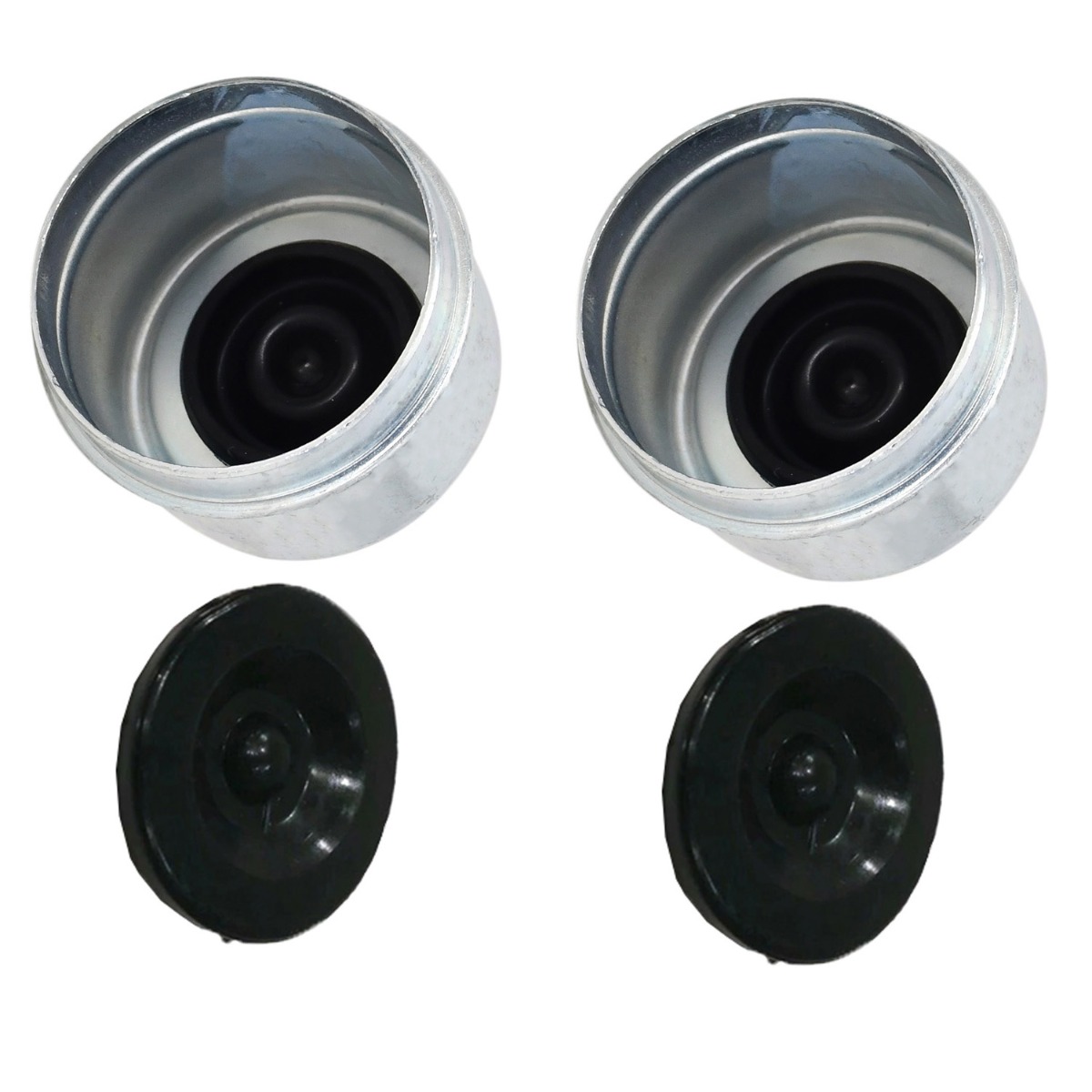2 pcs. cache-poussière d'essieu de remorque Cup couvercle de graisse pour moyeu de roue