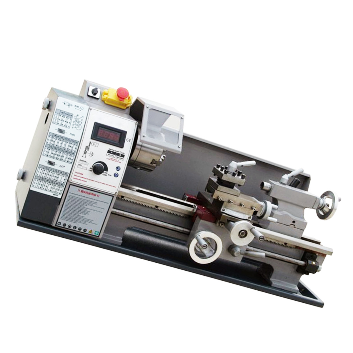 WM210V-G Tour à métaux Tour à moteur sans balais Machine à vitesse variable sans palier pour le travail des métaux