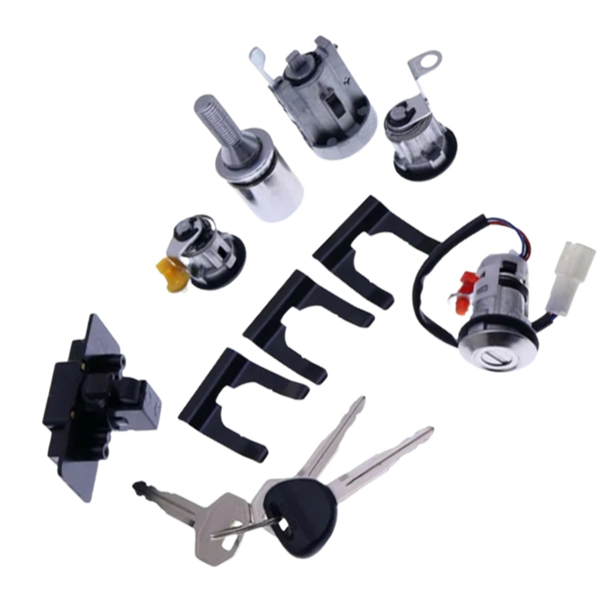Jeu de clés complet pour cylindre de fermeture MR259744 pour Mitsubishi