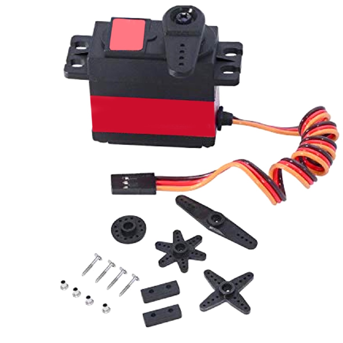 Servo d'engrenage métallique standard numérique de haute précision, 62g, 300 degrés, 25.3kg PDI-6225MG-300 pour voiture RC