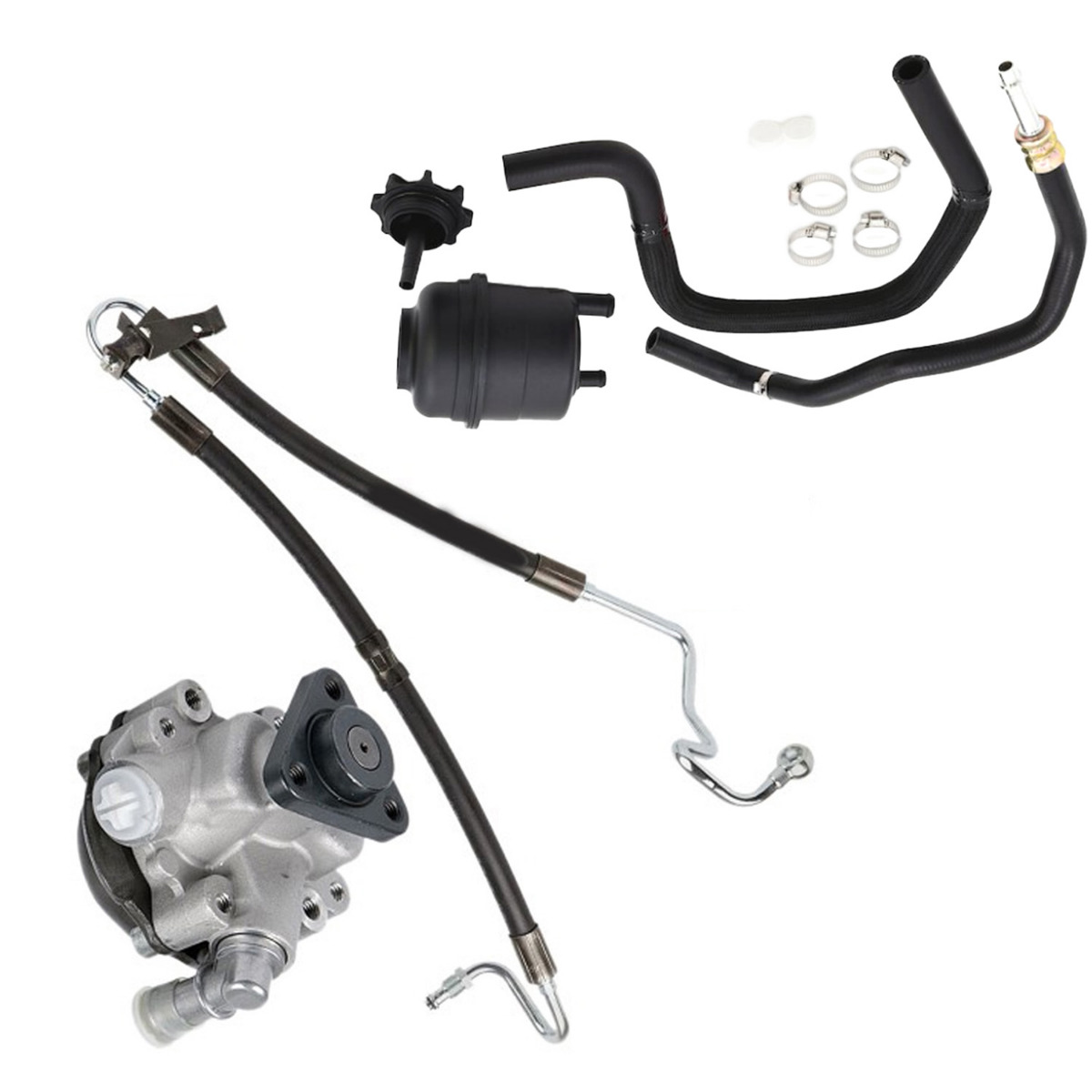 Pompe et flexibles de direction assistée et récipient avec bouchon 32-41-6-851-217 pour BMW