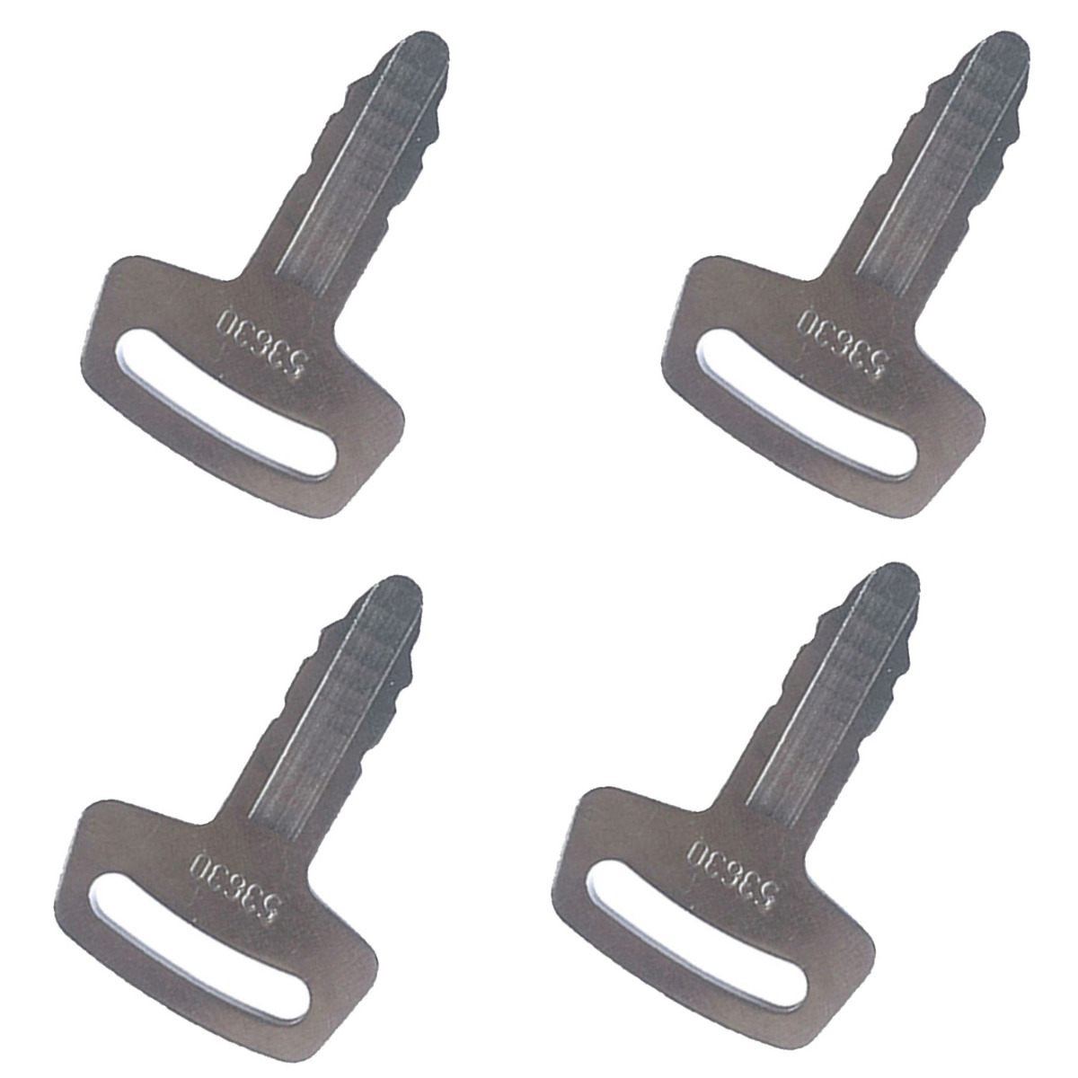 4 pièces Clé de contact RC101-53630 pour Kubota