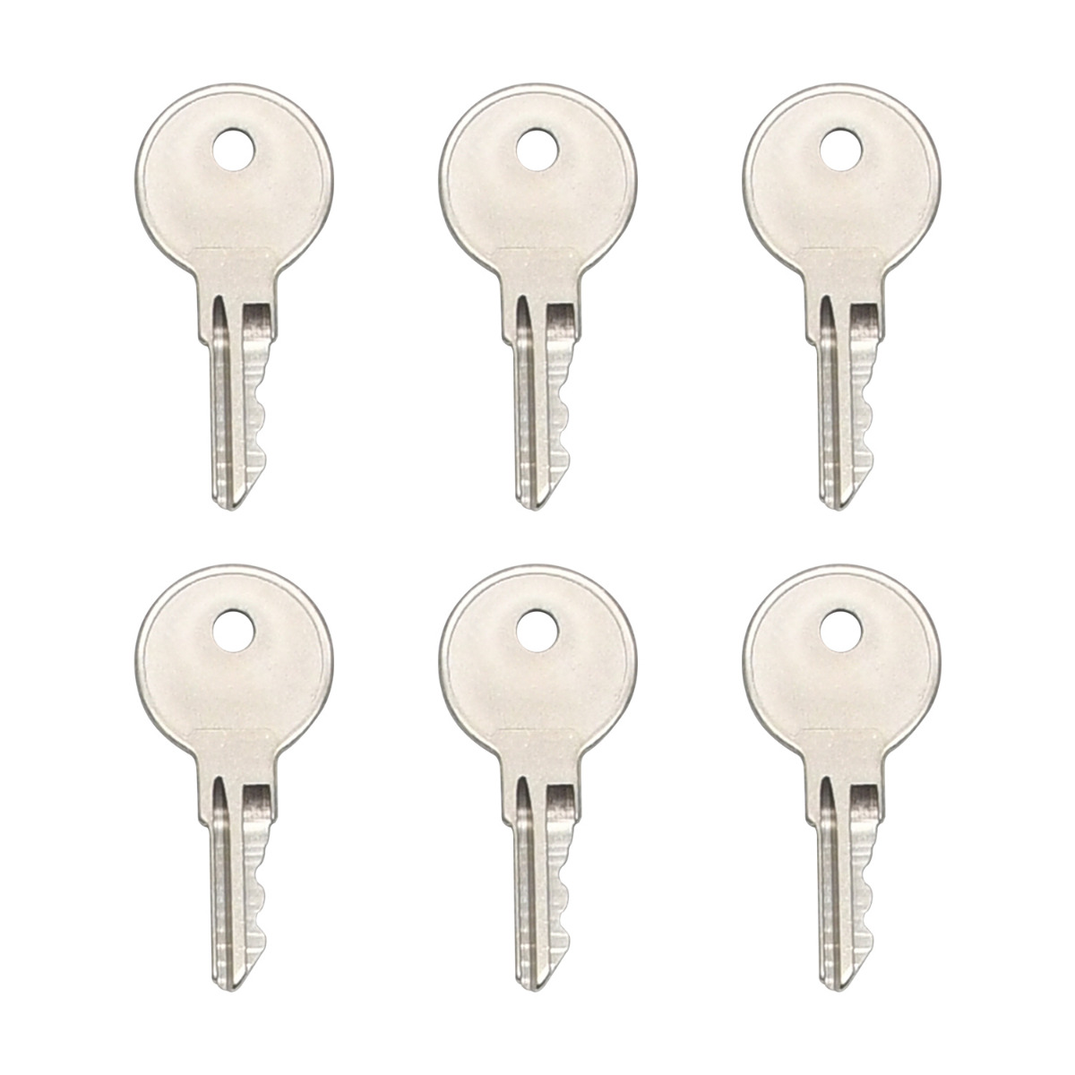 6 pièces clé universelle RV CH751 751CH pour serrures de remorque, camping-car, camping-car, compartiment, fourgon, boîte à outils, coque de pick-up, porte de bateau, trappe, vitrine, armoire de rangement, poignée en T