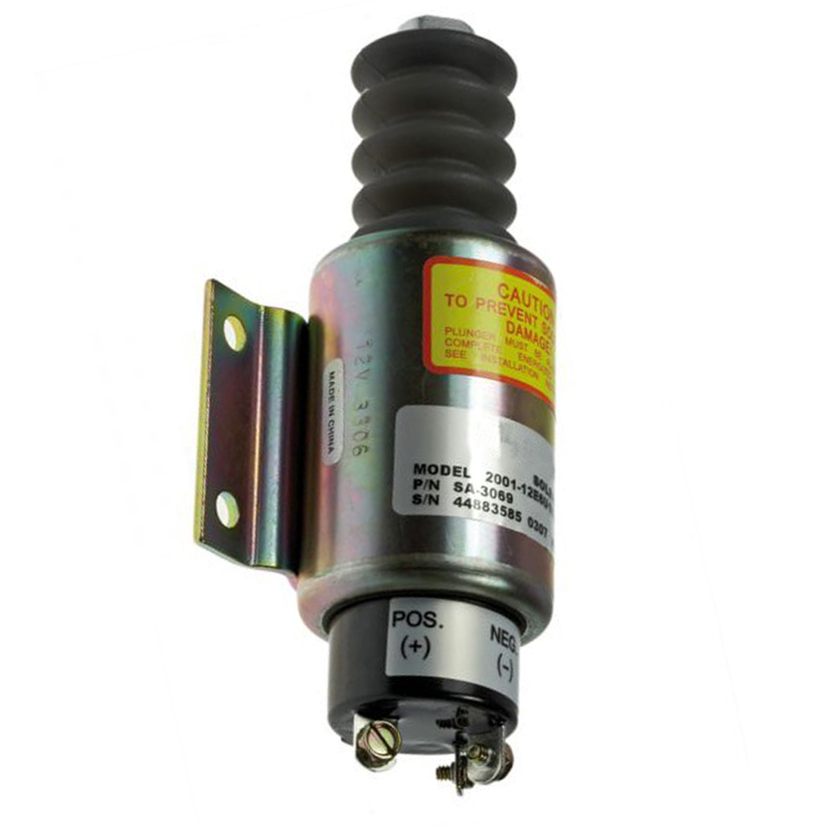 Électrovanne d'arrêt 12 V 2001-12E6U1B2A pour Woodward