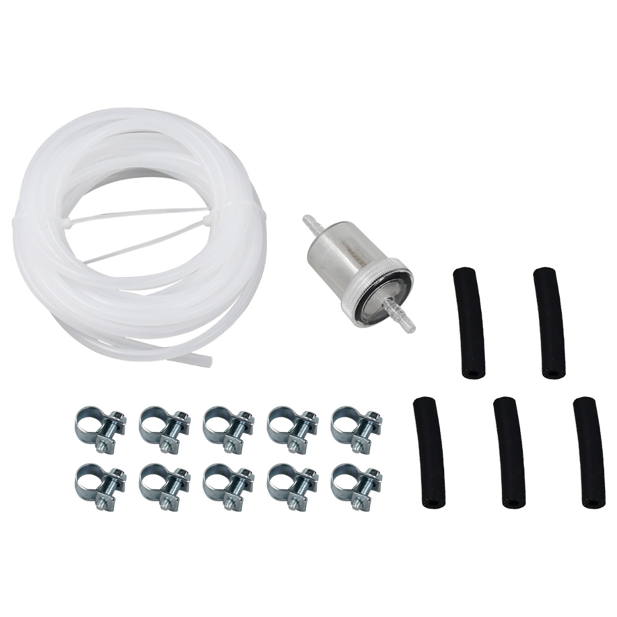5M Kit de fixation de tuyau de réservoir de carburant Kit de conduite de carburant avec filtre à carburant et colliers de serrage 1320399A pour Eberspacher