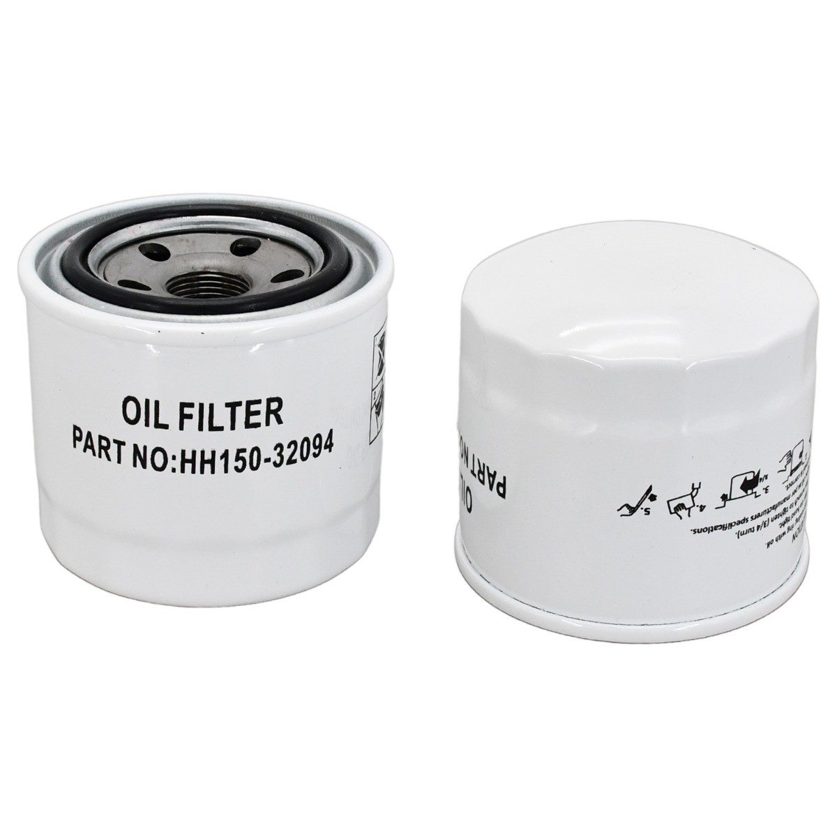 2 pièces Filtre à huile HH150-32094 pour Kubota