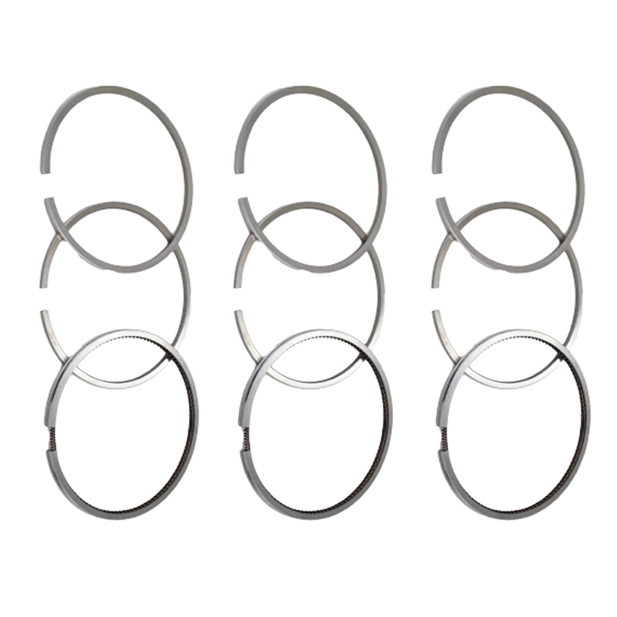 3 Jeux de Segments de Piston 9PCS Pour Mitsubishi